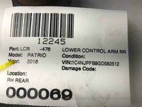 2011 - 2017 JEEP PATRIOT Rear Upper Control Arm Passenger Right 05105271ACA Q
