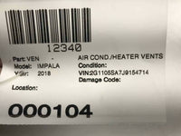 2018 CHEVROLET IMPALA A/C Air Condition Heater Air Vent Dash Trim OEM Q