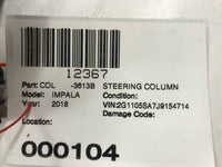 2016- 2018 CHEVY IMPALA Steering Column Power Retractable Floor Shift 033580007