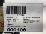 2005 VOLKSWAGEN BEETLE TYPE 1 Front Door Lock Actuator Passenger Right 3B1016BH