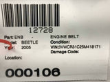 2005 VOLKSWAGEN BEETLE TYPE 1 Engine Timing Belt Tensioner Pulley 2.0L OEM Q