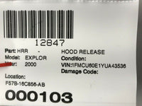 2000 FORD EXPLORER Hood Hatch Open Release Lock w/ Pull Handle F57B16C856AB Q