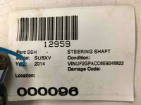 2014 SUBARU XV CROSSTREK Upper Steering Column Intermediate Shaft OEM Q