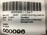SUBARU XV CROSSTREK 2013 14 15 16 2017 Right Side Lower Control Arm Rear OEM