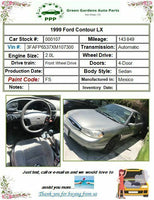1999 FORD CONTOUR Outside Door Molding Panel Corner Trim Cover Right 97BBF274 Q
