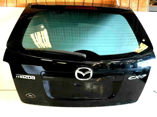 2007 - 2012 MAZDA CX-7 Trunk Decklid Hatch Tailgate Lift Gate Black Assembly Q