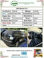 2007 - 2012 MAZDA CX-7 Trunk Decklid Hatch Tailgate Lift Gate Black Assembly Q