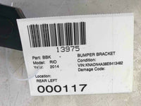 2014 KIA RIO Rear Bumper Bracket  Black Plastic Driver Left LH OEM Q