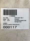 2014 KIA RIO Rear Interchangeable Middle Seat Belt Safety Seatbelt OEM