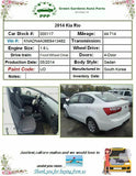2014 KIA RIO Rear Interchangeable Head Rest Support Headrest Fabric Upholstered