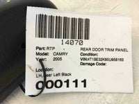 2005 TOYOTA CAMRY Rear Interior Door Trim Panel Bezel Driver Left LH OEM Q