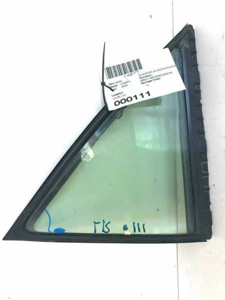 TOYOTA CAMRY 2005 Camry Rear Left UV Protected Quarter Glass Window Fits: 05 OEM