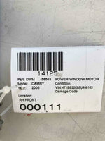 2002 - 2006 TOYOTA CAMRY Front Power Window Regulator Motor Passenger Right OEM