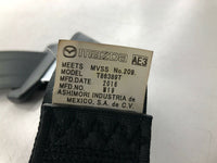 2016 MAZDA 3 Rear Seat Belt Safety Seatbelt Middle Right / Left OEM