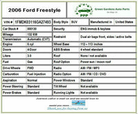 2006 FORD FREESTYLE Overhead Console Interior Roof Reading Map Light Lamp OEM