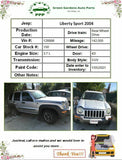 JEEP LIBERTY 2002 2003 2004 2005 2006 2007 Left Side Quarter Glass Window OEM