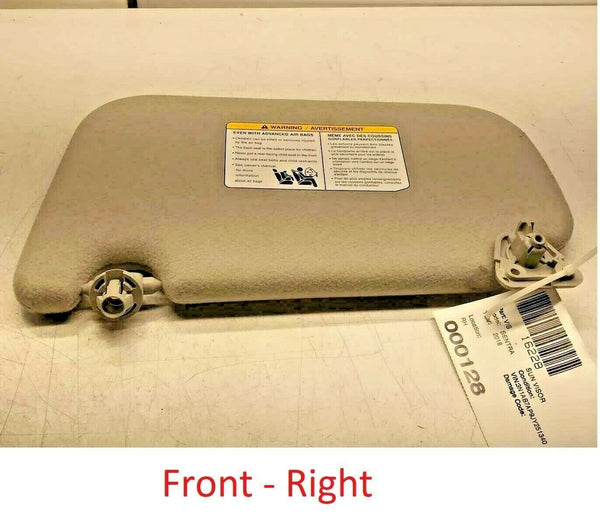 2018 NISSAN SENTRA Front Sun Visor w/ Mirror Sunvisor Passenger Right Cloth OEM