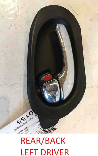 2004 GMC ENVOY Rear Interior Door Pull Handle & Chrome Driver Left Black LH OEM