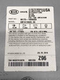 2016 2017 KIA RIO Radio AM FM MP3 CD Player Receiver w/ Bluetooth 961701W960CA