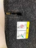 2017 FORD FIESTA Rear Seat Cushion Upper Black Cloth Left Driver Side OEM