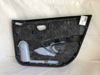2013 CHEVROLET SPARK Front Door Trim Interior Panel Driver Left Black & Blue OEM