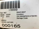 2010 MINI COOPER Rear Back Seat Lower Leather 1387331 Used