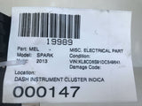 CHEVY SPARK 13 2013 Used Dash Info Cluster Indicator Switch Used 95947827 OEM