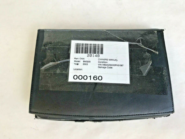 2003 BMW 325I Owners Manual Service Book Handbook Wallet Black OEM