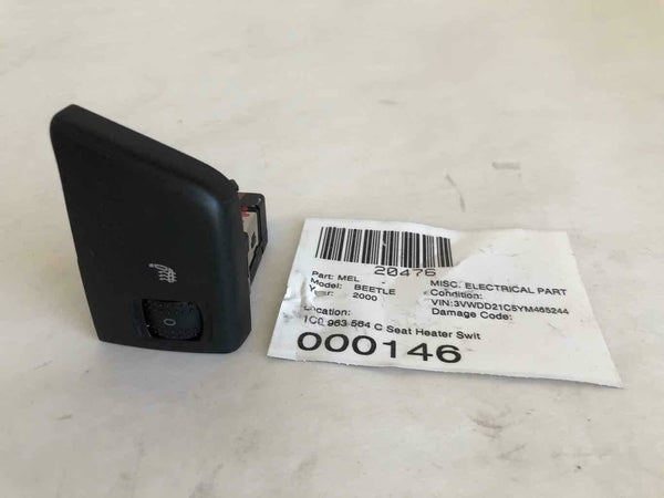 2000 VOLKSWAGEN BEETLE Heated Seat Switch Passenger Right 1C0963564 RH OEM
