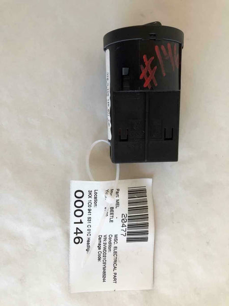 2000 VOLKSWAGEN BEETLE Headlight Lamp Switch Control 1J0941333B OEM