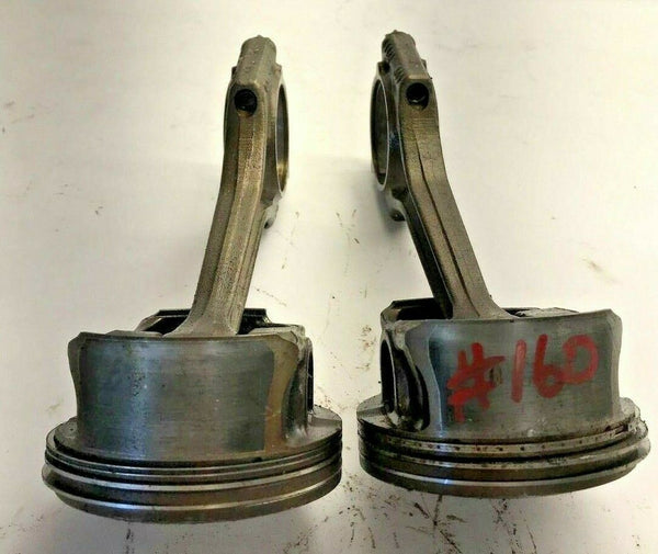 2003 BMW 325i Two Engine Piston With Connecting Rod Assembly 2.5L 147K Miles OEM