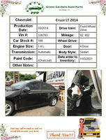 2014 CHEVROLET CRUZE A/C Air Conditioner High Pressure Suction Hose Pipe Line