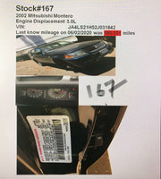 2002 MITSUBISHI MONTERO SPORT Used Original Engine Oil Pickup Tube 3.0L OEM