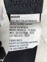 2019 NISSAN VERSA Rear Back Seat Belt Safety Seatbelt Driver Left LH OEM