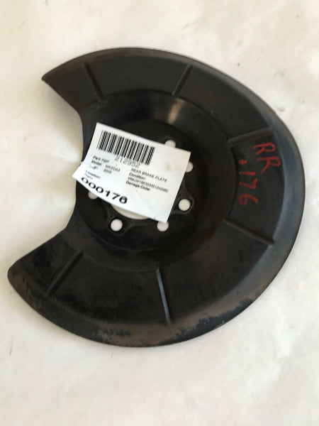 2005 MAZDA 3 Rear Brake Plate Backing Plate Dust Shield Passenger Right RH OEM