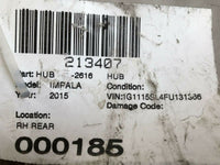 2014 - 2019 CHEVROLET IMPALA Rear Back Wheel Hub Bearing Passenger Right 2.5L RH
