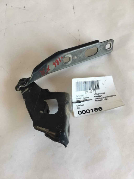 2009 - 2013 AUDI A4 Front Hood Hinge Hood Release Passenger Right RH OEM