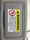 2000 - 2003 VOLVO 40 SERIES S40 Sun Visor w/ Mirror Illumination Driver Left OEM