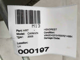 2005 DODGE GRAND CARAVAN Rear Back Headrest Head Rest Seat Driver Left Cloth LH