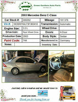 2003 MERCEDES C-CLASS C320 Sedan Emergency Spare Tire Lift Floor Jack Assembly