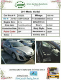 2010 - 2013 MAZDA 3I Floor Brake Stop Foot Pedal Assembly Manual Transmission