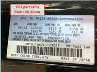 2014 MAZDA 6 Rear Back View Mirror Manual Dimming Interior OEM