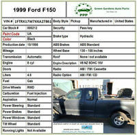 1999 FORD PICKUP F150 Front Door Lock Latch Actuator w/ Handle Right 911202 RH