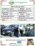 2008 FORD ESCAPE Sun Roof Sunroof Moonroof Window Glass Window Motor 30001408B