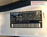 2002 MERCEDES Benz C-CLASS Rear Door Shell Assembly Left Driver Side Used OEM