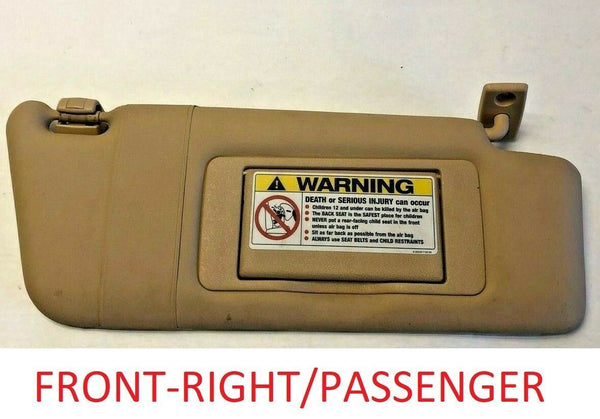 2002 MERCEDES BENZ C-CLASS C240 Front Sun Visor w/ Mirror Passenger Right RH