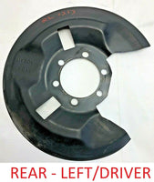2014 MAZDA 6 GRAND TOURING Rear Brake Backing Plate Dust Shield Passenger Right