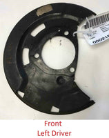 2013 CHEVROLET CRUZE Front Brake Backing Plate Dust Shield Driver Left LH