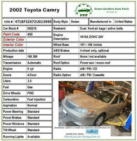 TOYOTA CAMRY 2002 Air Intake Tube/resonator Air Cleaner Intake Duct Black OEM