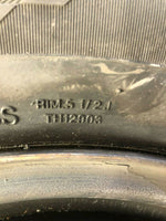 HONDA CIVIC 1999 14" Wheel Rim And Tire Steel 185 / 70 R14 Original Used OEM
